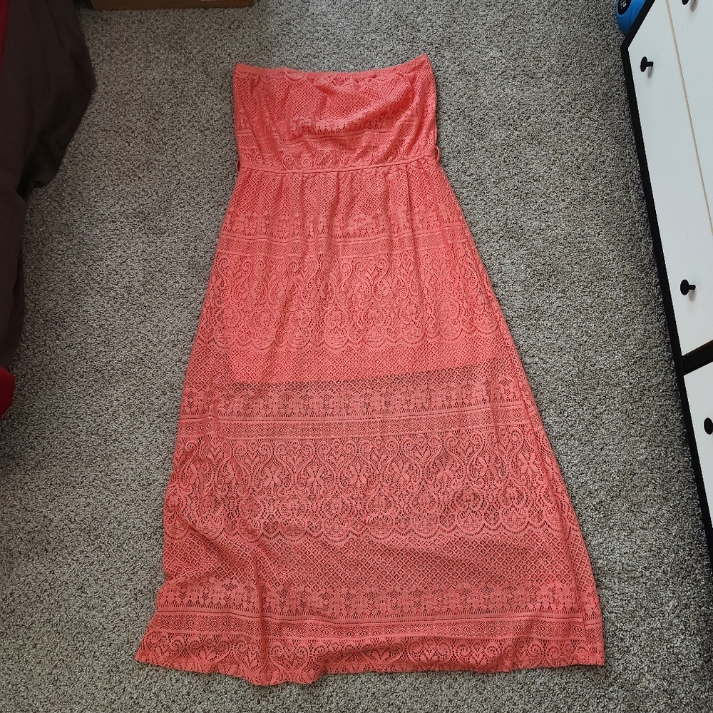 Women's Spring Dress ( Coral)